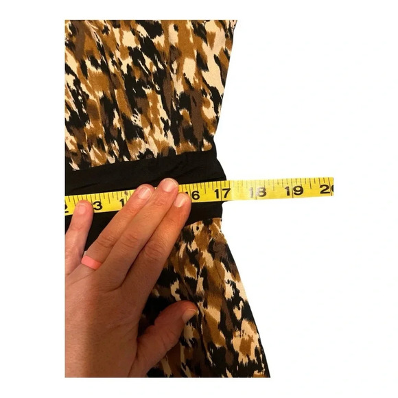 Perceptions New York Jeweled Neck Animal Print Dress Size 14 - Picture 8 of 10